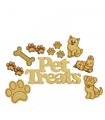 Laser Cut 3mm Pet Treats Shapes To Fit Our Treat Boxes 
